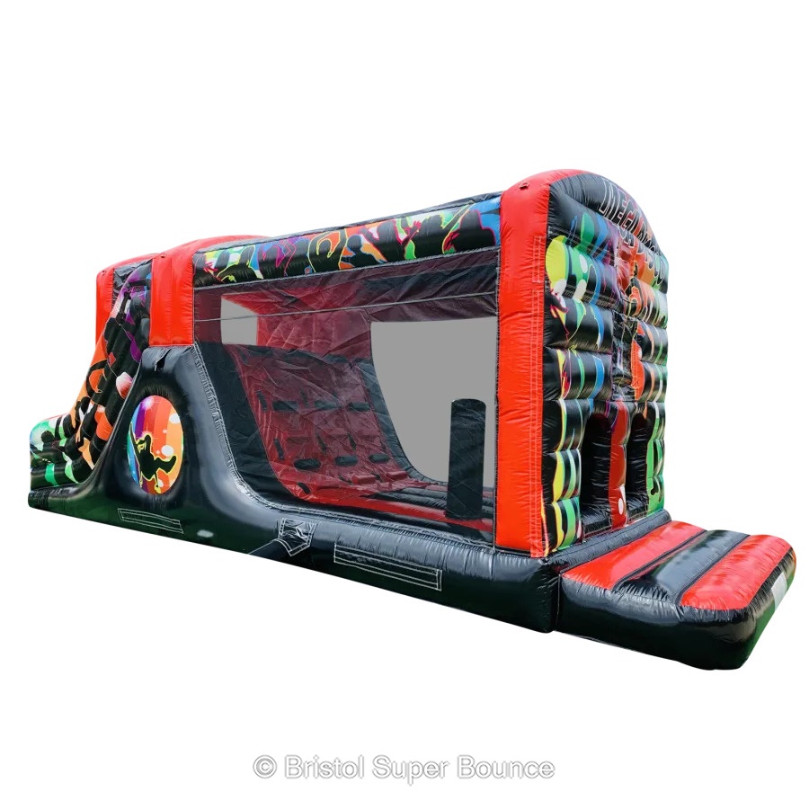 Deluxe adult/child disco assault course - Bouncy Castle Hire in Bristol ...